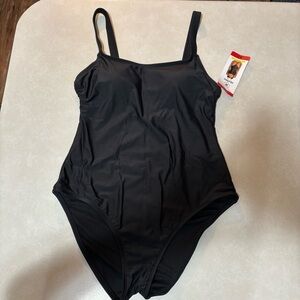 Black Hurley one piece swim suit- M